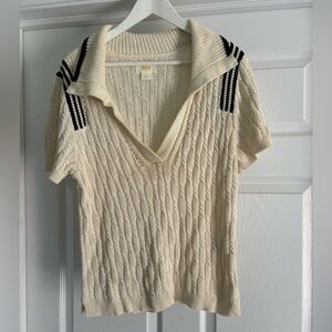 Women’s Maeve By Anthropologie Collared Cable Knit Sweater XL